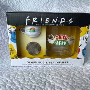 Friends Glass Mug and Tea Infuser